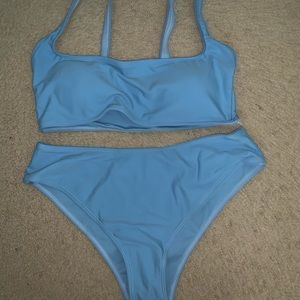 Baby blue swimsuit